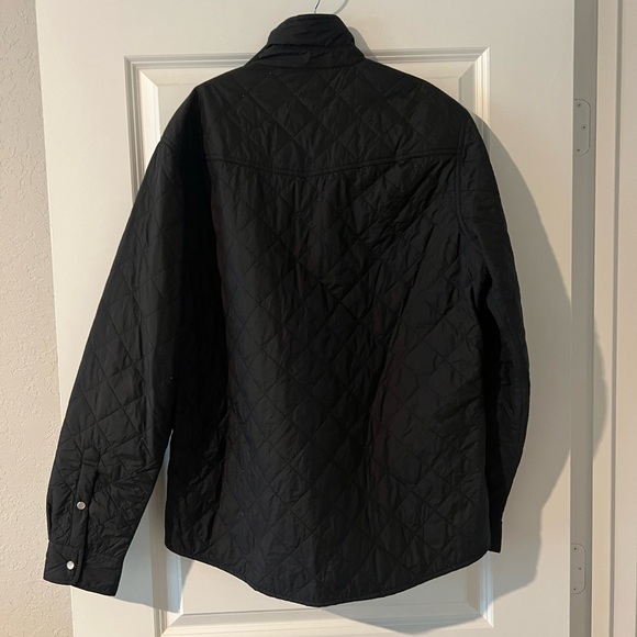 Criquet Men's Black Quilted Shirt Jacket - Picture 2 of 3